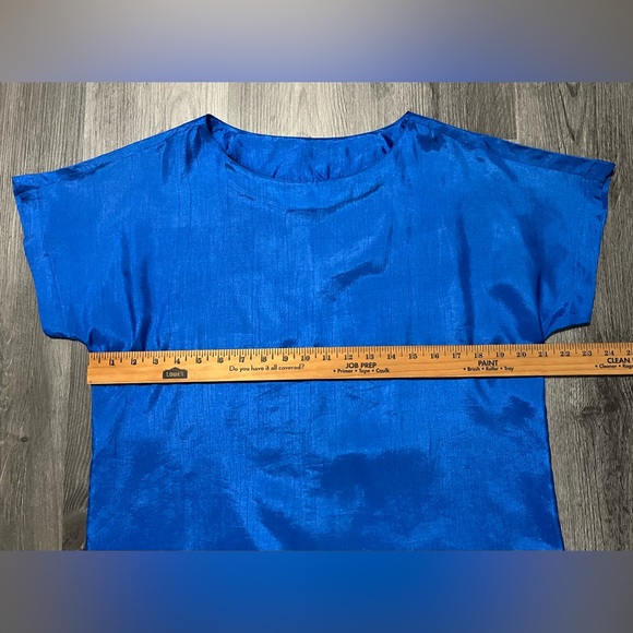 Judy Bond Royal Blue Short Sleeve Blouse - Women’s Size 14 - Picture 4 of 8